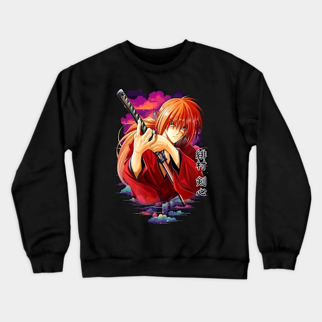 Rurouni Kenshin Samurai Crewneck Sweatshirt by AssoDesign